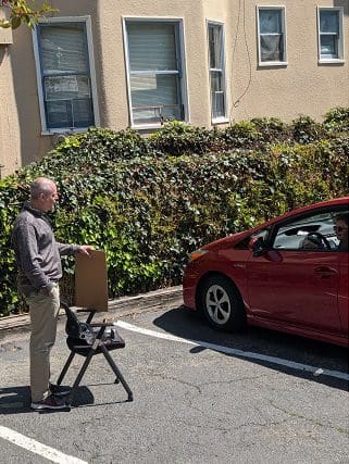 Dr. Lipschutz of Berkeley Hearing during a curbside appointment